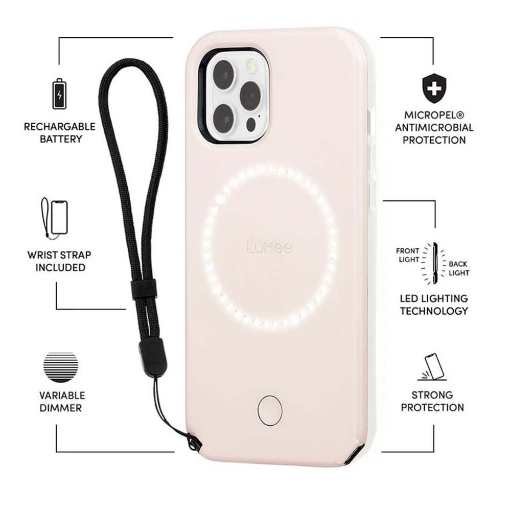 LuMee Halo Millennial Pink iPhone 12 Pro Max - Picture 3 of 9